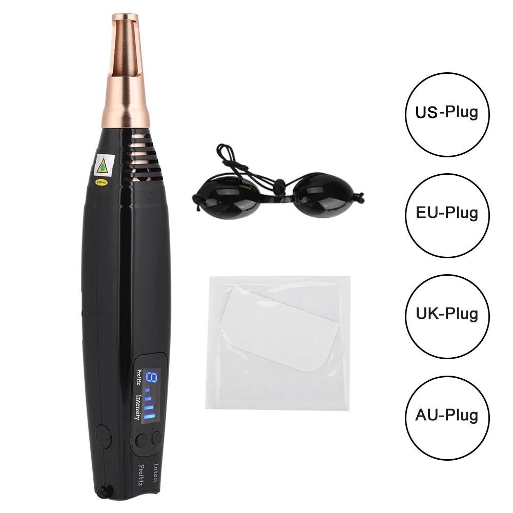 Professional Laser Picosecond Pen Tattoo Removal Laser Pen Blue&Red LED Light Freckle Acne Mole Dark Spot Pigment Beauty Machine