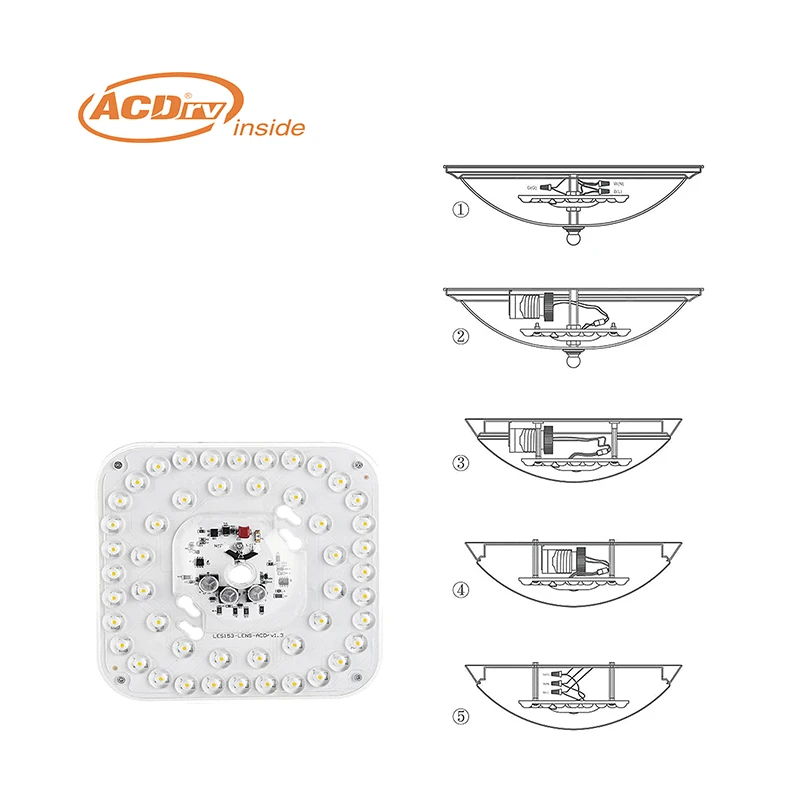 ACDrv Dimmable Fan Light Module for LED Ceiling Fans