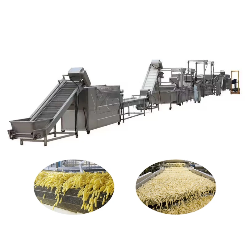Factory Machinery Fully Automatic Baked Potato Processing Plant Potato Chips Production Line Frozen French Fries Making Machine