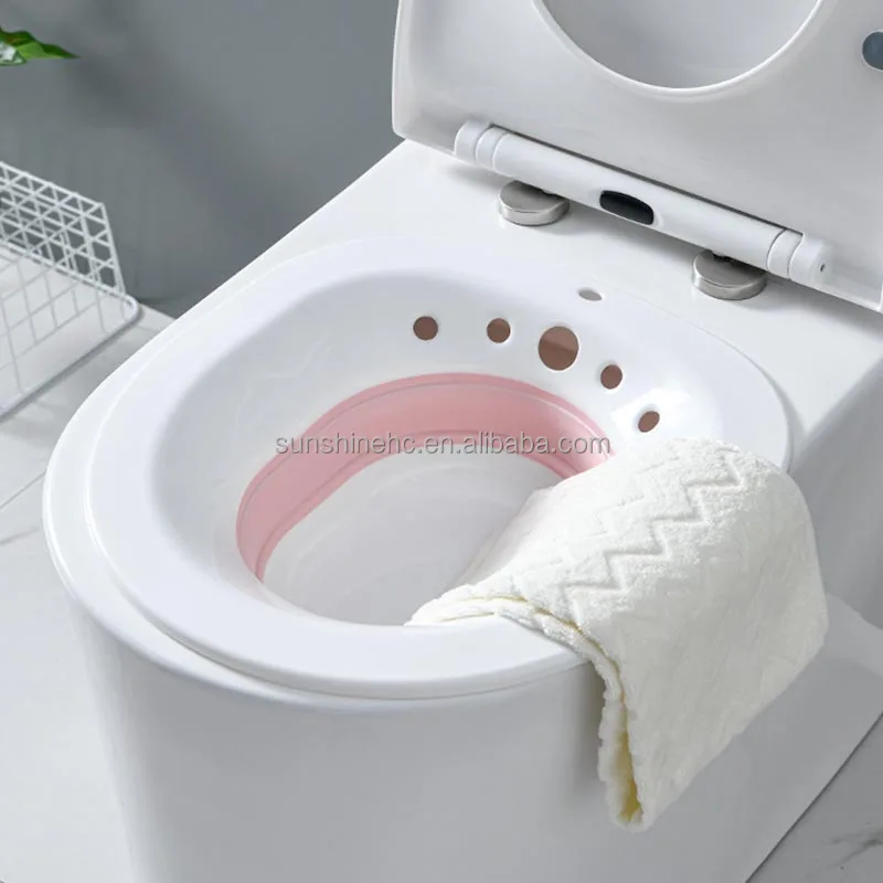 DL333 Medical Plastic Bed Pan Postpartum Care Sitz Bath for Maternity Toilet Seat Sitz Bath For Adults