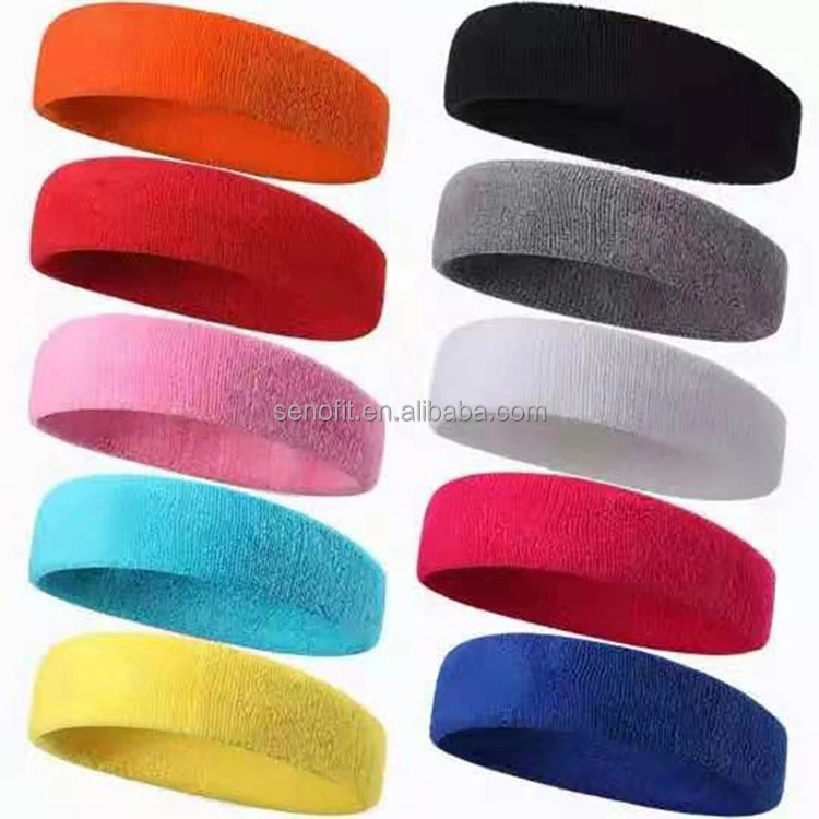 SENAOFIT Custom Headbands No Minimum Sweat Bands For Hair Wide Fitness Headbands