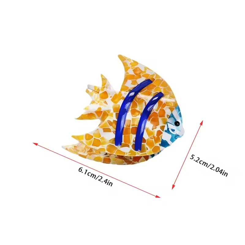 Wholesale Spliced Colors High Quality Cute Fish Acetate Hair Claw