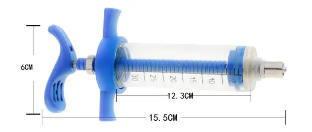 30ml/50ml Automatic Cattle Sheep Animal Vaccine Syringe Plastic Steel TPX Veterinary Injection Syringe
