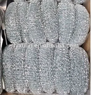 Kitchen Cleaning Ball Stainless Steel Dish Scrubber / Pot Pan Metal Scourer With Kitchen Mesh Sponge Scourer