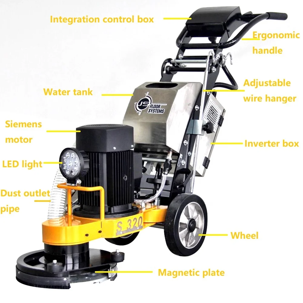 S320 Floor Concrete Edge Grinder Grinding and Polishing Machine