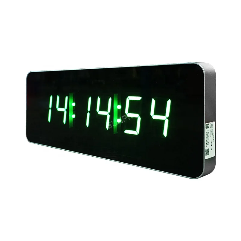 New Arrival of Wall mounted electronic digital clock NTP POE clock indoor for school hospital office factory usage