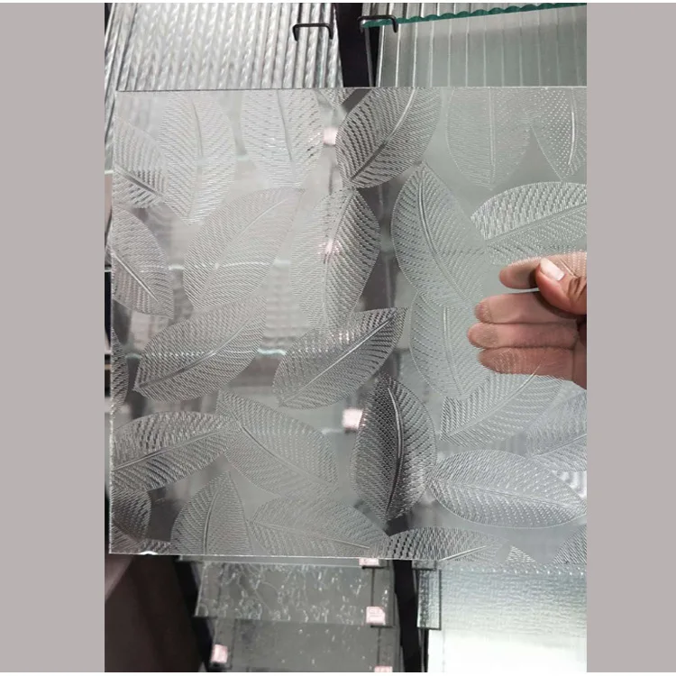 Shandong Glass Factory Offer 4mm-12mm Clear Transparent Moru Patterned Fluted Figured Ribbed Glass For Top Table Window Bar Door