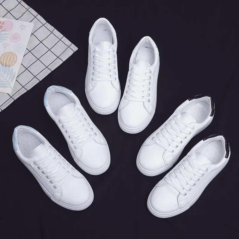 Summer New Fashion White Round Toe Board Shoes Sports Casual Single Shoes 29