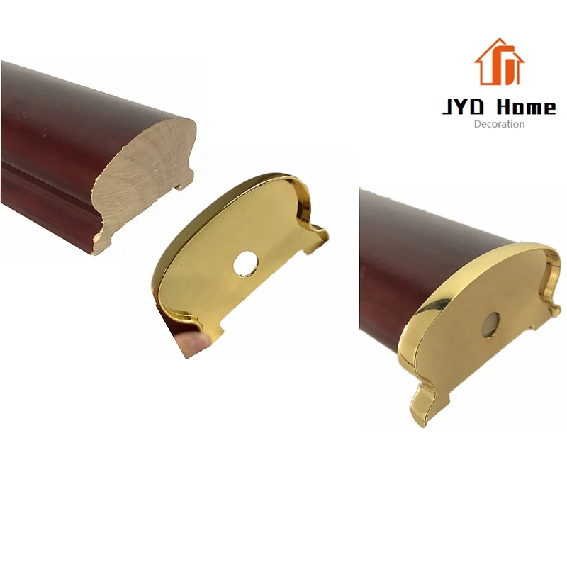 Wholesale Indoor Decorative Heavy Duty Zinc Alloy Wood Railing Handrail Connector Plate Stair Parts Metal Accessories