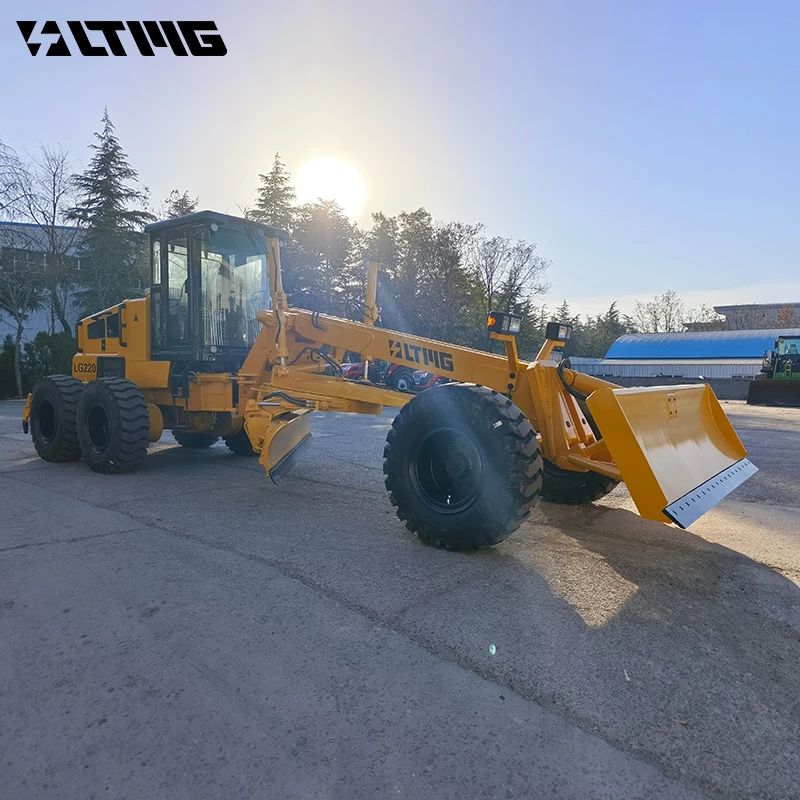 LTMG 180hp 190hp 220hp Motor Grader with front blade and rear ripper