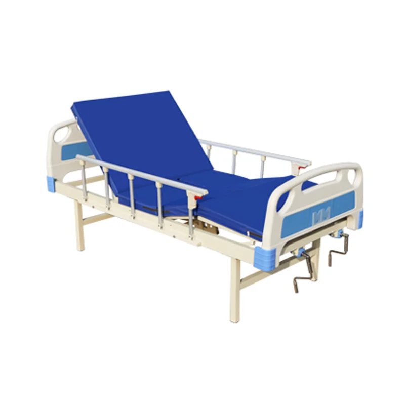 
Cheap prices all dimensions 2 cranks manual hospital bed furniture with side rails for sale 