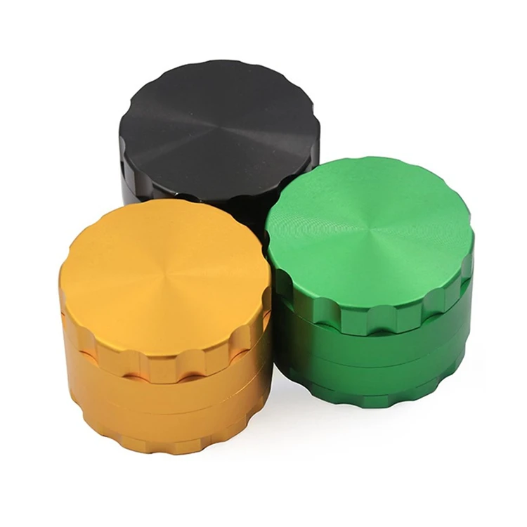 2022 New aluminum herb grinder 63mm 4 piece bulk herb grinder wholesale