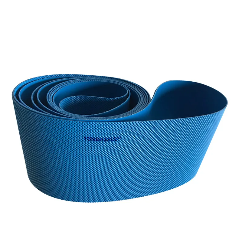 special processing high temperature resistant food grade blue pu vertical food conveyor belt