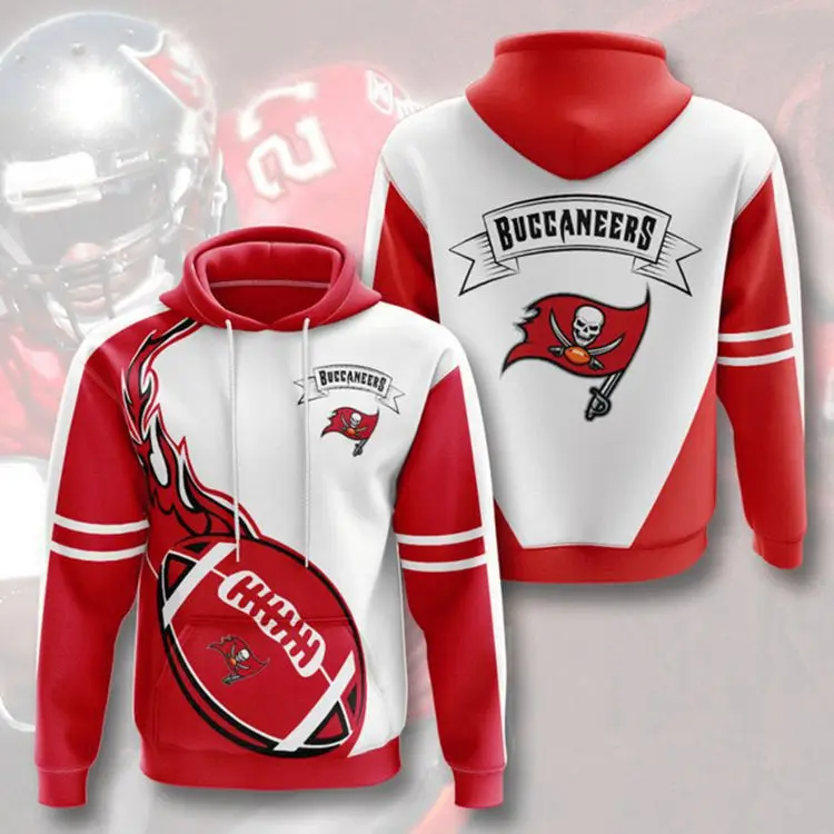 New Fashion America Hot Sale NFL Football Team Sports Hoodies 3D Print Customize Polyester Man sports Sweatshirts Team Hoodies