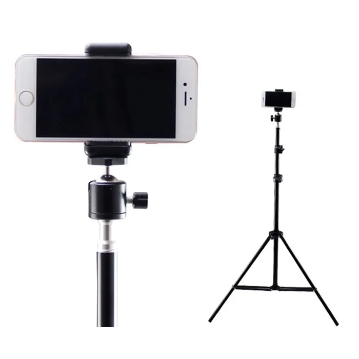 200cm extra tall phone stand tripod for ring lamp camera cellphone