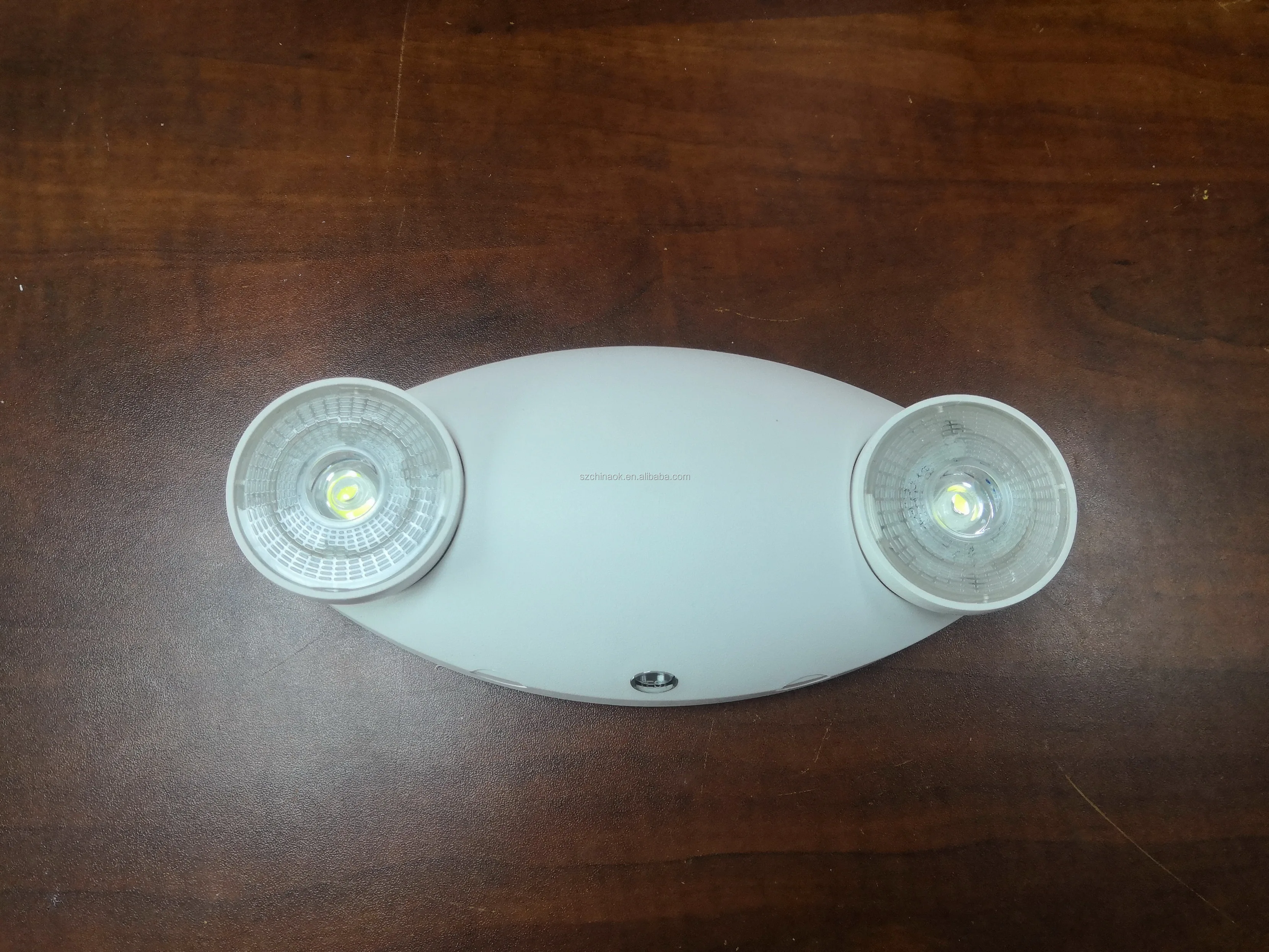 Cheap Price Rechargeable Two Spots Emergency Light LED Fire Twin Heads Emergency Lamp With Battery Backup