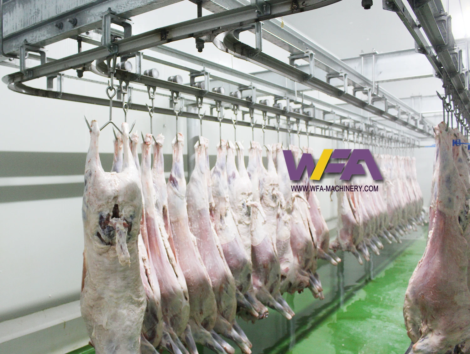 Professional Sheep Abattoir Equipment Automatic Conveyor Rail For Lamb Abattoir