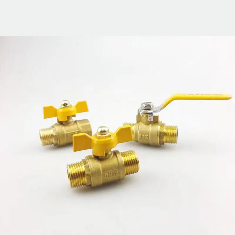 1/2 Inch Copper Material Thickened Outer Wire Natural Gas Special Ball Valve
