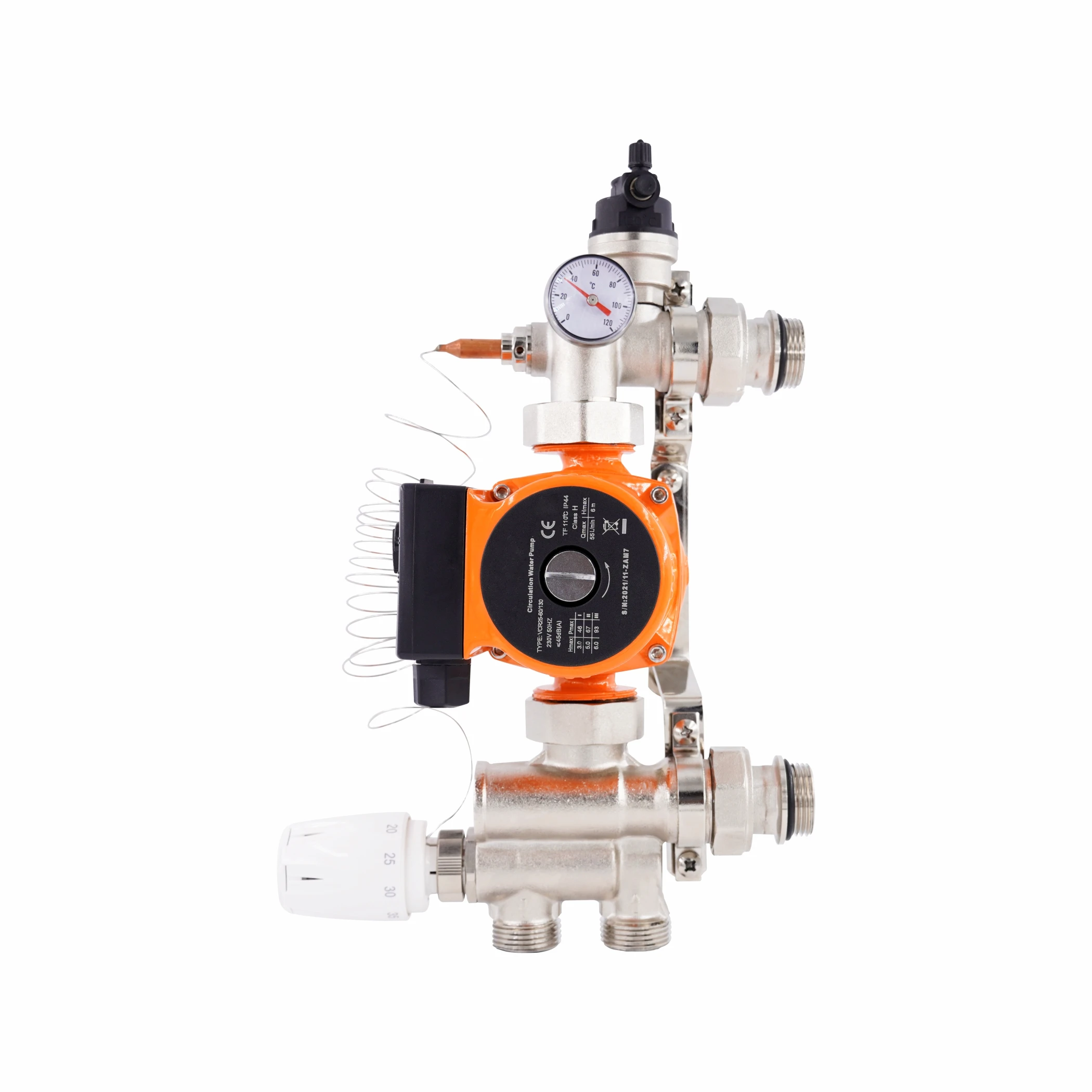 ZHONGLIANG Underfloor heating system Manifold Pump Control Pack for Heat Pump Systems and Mixing Set Mixing Valve Unit