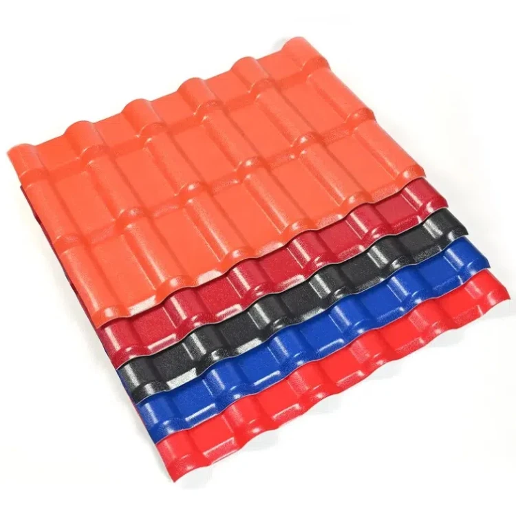 1050mm width modern design resin corrugated roofing thickened material for hotel house school