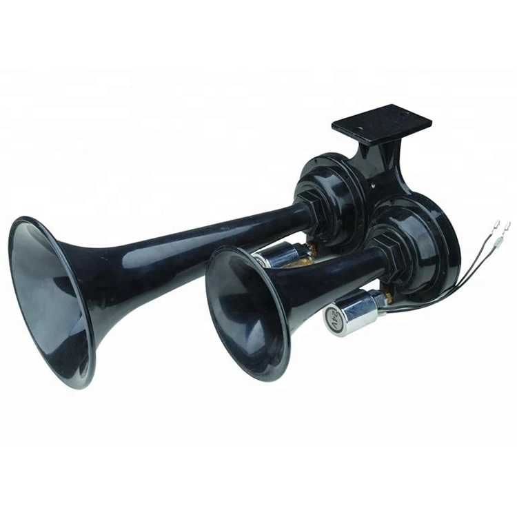 24 VOLT,Dual Trumpets, Loud 149dB Train Sound Truck Air Horn