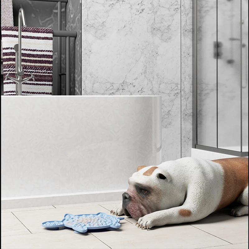
Lick Mat for Dogs, Dog Lick Pad Peanut Butter for Dogs for Bath and Shower, Slow Feeder Dog Licking Mat 
