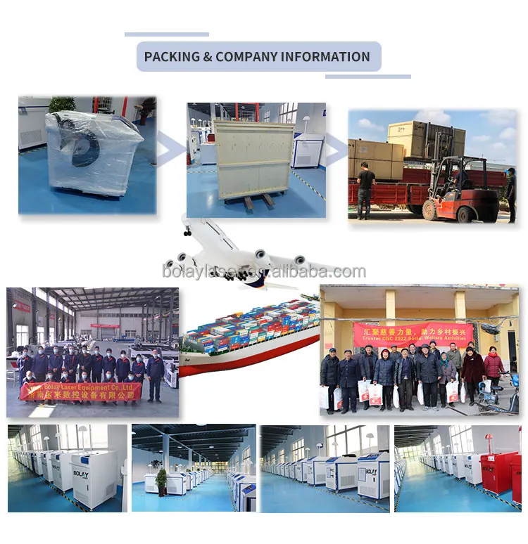 100W 200W 300W Portable Trolley Case Handheld Pulse Fiber Laser Cleaner for stainless steel aluminum zinc materials