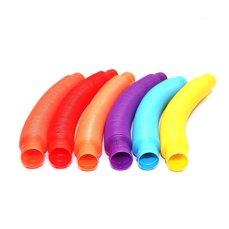 
Best Seller Plastic Fun Fidget Pop Tube Tools Stress Relief Pop Tubes Fidget Toys 
