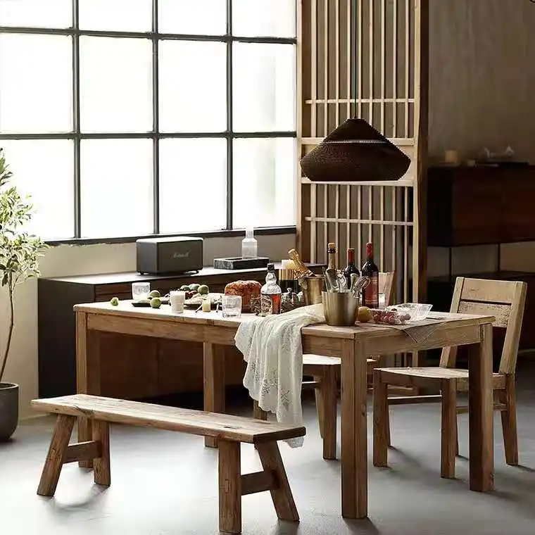 Китайская антикварная мебель кухонный стол обеденный квадратный