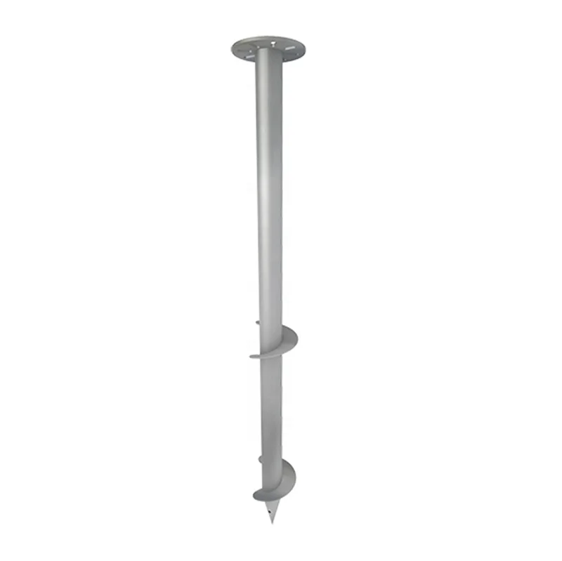 SOEASY Hot Dip Galvanized Spiral Earth Anchor Wooden Deck Helical Pile Ground Screw Foundation