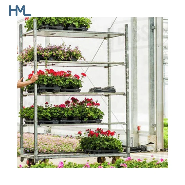 Уличные витрины для сада, овощей и цветов, Складная Стальная Сетчатая вращающаяся садовая тележка