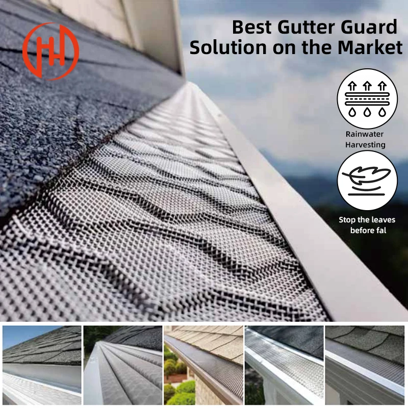 China Manufacture Aluminum Autters and Downspouts Best Gutters for Heavy Rain Copper Rain Gutters