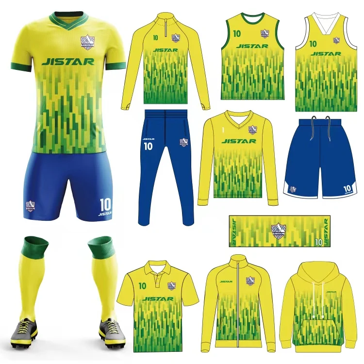 Wholesale High Quality Football Kits Full Set Soccer Kit Youth Custom Soccer Jersey 2023 2024 Quick Dry T Shirt Men Soccer Wear