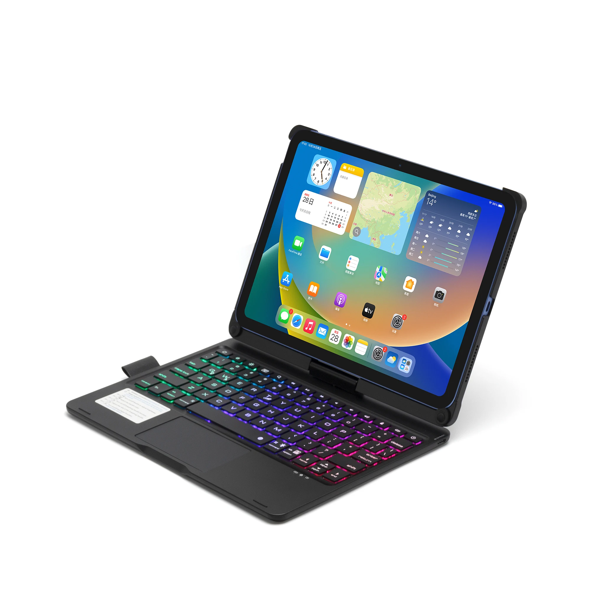 Клавиатура 360 градусов вращающаяся для iPad 10 2 Bluetooth чехол 5/Pro11/10