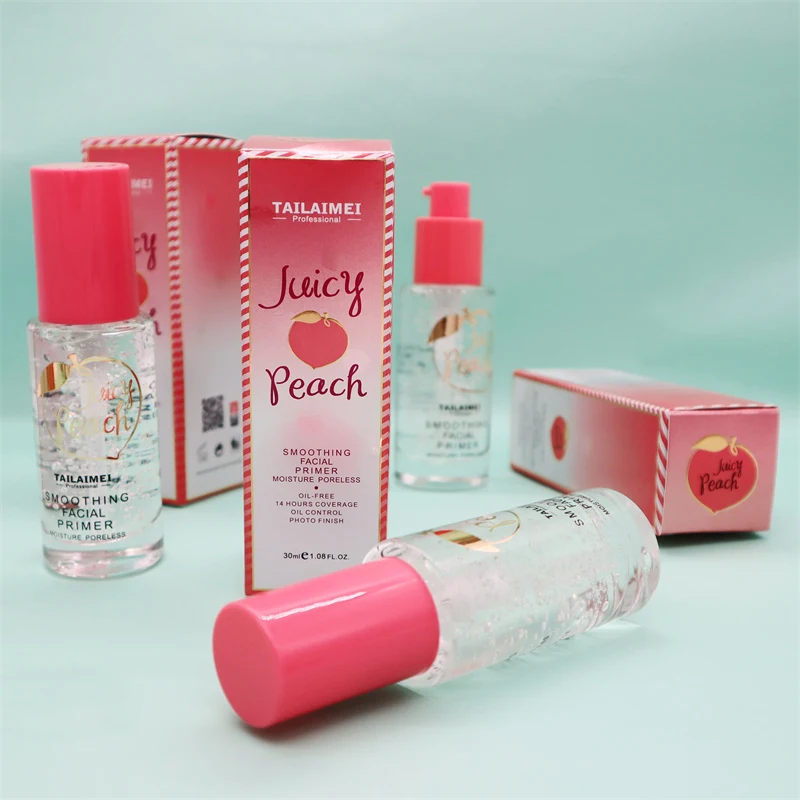 14 Hours Coverage Juicy Peach face Primer Supplier Moisture Make up Shrink Pore Primer Base Face Oil Control Makeup Skin Primer