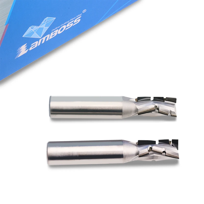 Lamboss PCD Diamond Cutter Top Industrial Grade Woodworking Tool Pcd Spiral Cnc Wood Router Bit