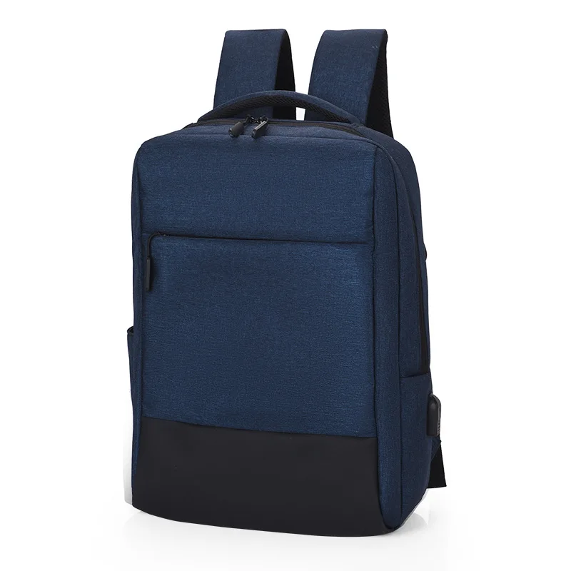 Hot Selling Large Capacity Waterproof School Bags for Men Solid Color Laptop Bag Portable Business Travel Backpack