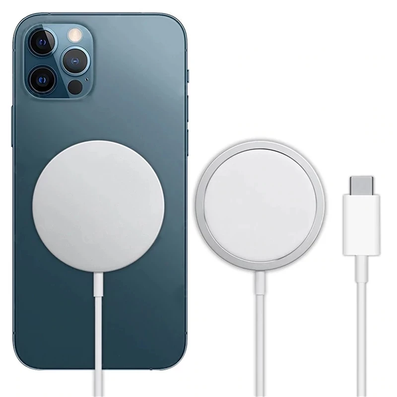  Зарядное устройство 15 Вт настольное зарядное на магните для iphone 12 mini оригинальное беспроводное магнитное pro