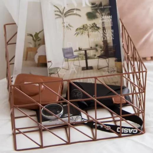 Оптовая продажа проволочные корзины для домашнего декора подарочные ручной работы железная проволока металлическая корзина хранения фруктов