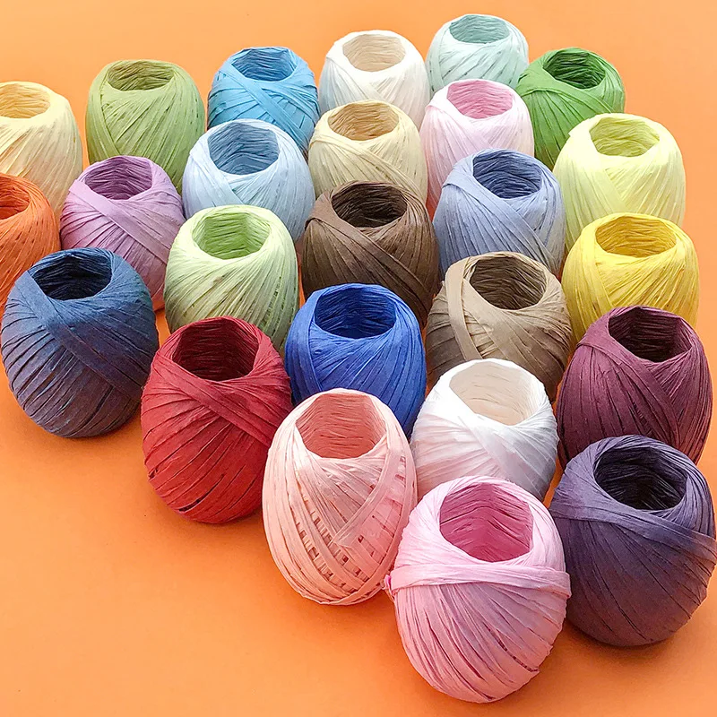 Raffia paper rope  packaging bundled raffia string