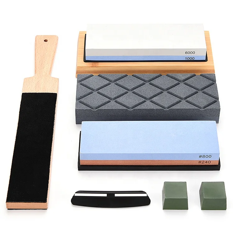Afilador De Cuchillos Professional Knives Sharpening Stone Kitchen Angle Guide Whetstone Knife Sharpener Set