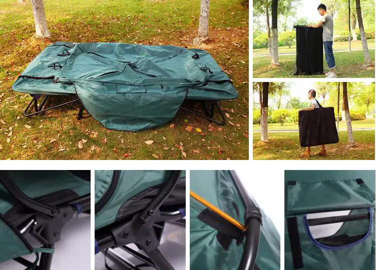 Eco-friendly Portable Lightweight 1 men fabric double swag camping tent