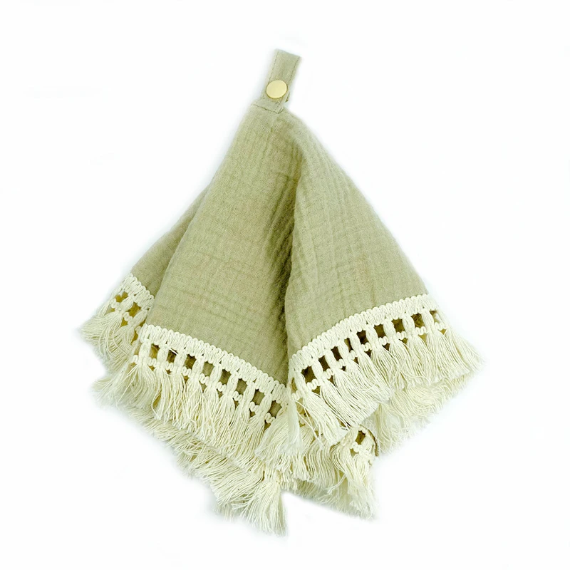 High quality Baby 100% Organic cotton muslin comforter security blanket