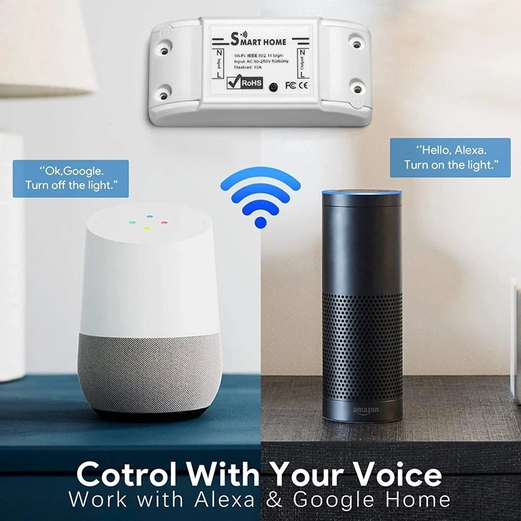 Smart switch BSD16 Universal tuya wifi mesh with energy monitor 10a esp series tasmota firmware custom smart wifi switch