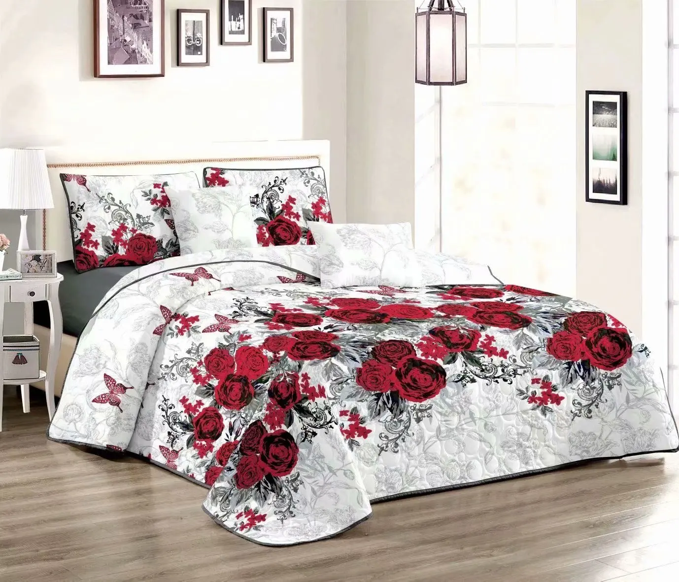 100% cotton quilted bedspread