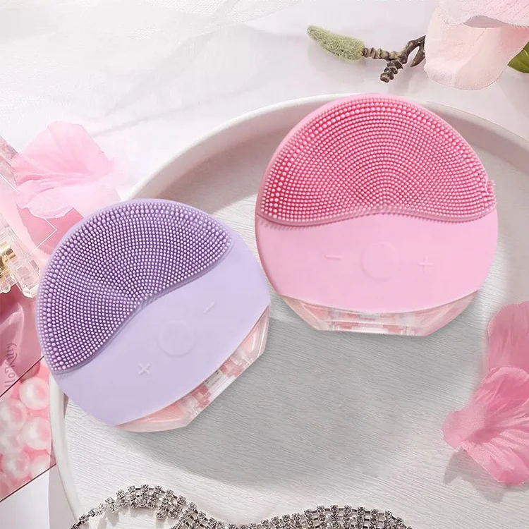  2021 Hot Sale New Gift Skin Care Facial Cleansing Brush Rechargeable Face Electric For
