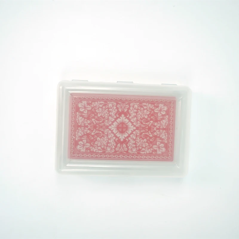 High Quality Custom Logo Plastic Water Proof Playing Cards Wholesale Clear Plastic Playing Card Box