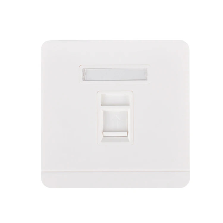 86 Тип настенная розетка для Cat5e Cat6 UTP RJ45 Keystone Jack Lan Сетевой кабель один порт комплект ABS PC