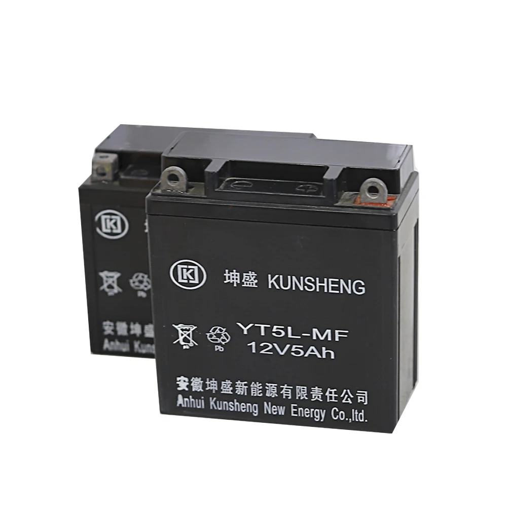 Hot product 12v 5ah maintenance free battery fast start deep cycle motorcycle battery