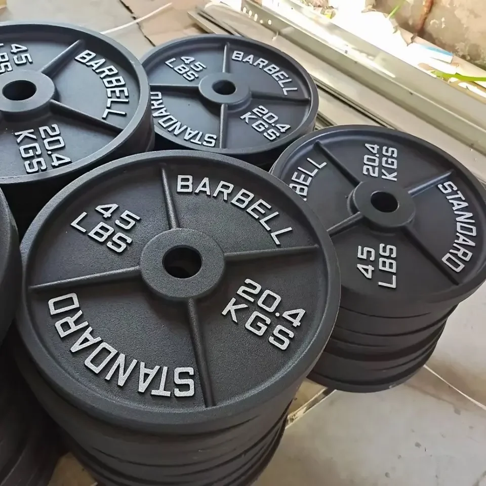 Wholesale weight lifting cheap iron weight plates standard dumbbell weight plates